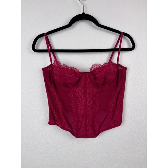 Out From Under Urban Outfitter's women's XL red lace corset top - Picture 1 of 5